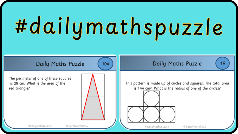 #dailymathspuzzle – Primary Puzzles – Maths Beyond the Curriculum